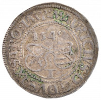 Német Államok / Szászország-Albertine 1549T 1/4T Ag 'Móric' Buchholz (7,26g) T:2- patina R! / German States / Saxony-Albertine 1549T 1/4 Thaler Ag 'Maurice' Buchholz (7,26g) C:VF patina R!Krause MB# 83