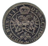 Német Államok / Szilézia 1705FN 3kr Ag 'I. Lipót' Breslau (1,55g) T:VF patina / German States / Silesia 1705FN 3 Kreuzer Ag 'Leopold I' Breslau (1,55g) C:VF patina Krause KM#471