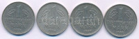 NSZK 1959. 1M Cu-Ni (4xklf verdejel: D, F, G, J) T:XF,VFGFR 1959. 1 Mark Cu-Ni (4xdiff mintmarks: D, F, G, J) C:XF,VF Krause KM#110