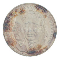 NSZK 1967F 5M Ag 'Wilhelm és Alexander von Humboldt' T:PP felületi karcok, patina FRG 1967F 5 Mark Ag 'Wilhelm and Alexander von Humboldt' C:PP small scratches, patina Krause KM#120