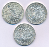 NSZK 1987G 10M Ag 'Európai Közösség' (3x) T:UNC patina FRG 1987G 10 Mark Ag '30 Years of European Unity' (3x) C:UNC patinaKrause KM#167