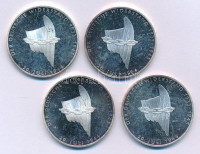 Németország 1994A 10M Ag 'Német Ellenállás 1933-1945' (4x) T:UNC patina Germany 1994A 10 Mark Ag 'German Resistance 1933-1945' (4x) C:UNC patinaKrause KM#182