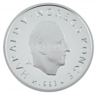 Norvégia 1992. 50K Ag 'Lillehammer Téli Olimpia - Korcsolyázó gyermekek' T:PP / Norway 1992. 50 Kroner Ag 'Lillehammer Olympics - Ice skating children' T:PPKrause KM#448