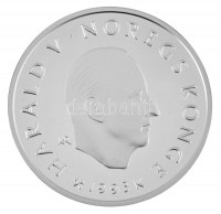 Norvégia 1992. 50K Ag 'Lillehammer Téli Olimpia - Sífutók' T:PP / Norway 1992. 50 Kroner Ag 'Lillehammer Olympics - Cross-country skiers' T:PPKrause KM#447