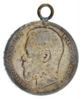 Orosz Birodalom 1898. 1R Ag 'II. Miklós' T:F füllel Russian Empire 1898. 1 Rouble Ag 'Nicholas II' C:F with ear Krause Y#59.2
