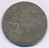 Oszmán Birodalom 1792. (1203/7) Yuzluk Ag 'III. Szelim' (30,93g) T:F patina, ph. Ottoman Empire 1792. (1203/7) Yüzlük Ag 'Selim III' (30,93g) C:F patina, edge error Krause KM#507
