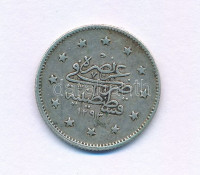 Oszmán Birodalom 1906 (1293/32) 2k Ag T:XF,VF patinaOttoman Empire 1906 (1293/32) 2 Kurus Ag C:XF,VF patinaKrause KM#736