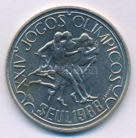 Portugália 1988. 250E Cu-Ni 'Nyári Olimpia 1988 Szöul' T:AU kis ph, patinaPortugal 1988. 250 Escudos Cu-Ni '1988 Summer Olympics - Seoul' C:AU small edge error, patinaKrause KM#643