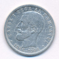 Románia 1906. 1L Ag 'I. Károly uralkodásának 40. évfordulója' T:FRomania 1906. 1 Leu Ag '40th Anniversary - Reign of Carol I' C:F Krause KM#34