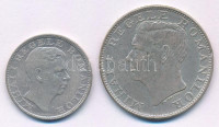 Románia 1942. 200L Ag 'I. Mihály' + 1944. 500L Ag 'I. Mihály' T:XF,VF Romania 1942. 200 Lei Ag 'Mihai I' + 1944. 500 Lei Ag 'Mihai I' C:XF,VFKrause KM#63, KM#65
