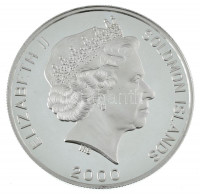 Salamon-szigetek 2000. 5$ Ag '2000. évi Olimpiai Játékok Sydney - Tenisz' multicolor T:AU (PP) folt, karcSolomon Islands 2000. 5 Dollars Ag 'Olympic Games 2000 in Sydney - Tennis' multicolor C:AU (PP) spot, scratchKrause KM#67