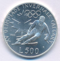 San Marino 1988. 500L Ag 'Téli Olimpia 1988 Calgary' T:BUSan Marino 1988. 500 Lire Ag '1988 Winter Olympics - Calgary' C:BUKrause KM#216