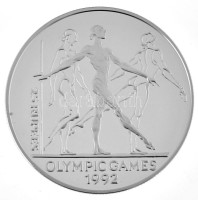 Seychelles-szigetek 1993. 25R Ag 'Olimpiai Játékok 1992 - Gimnasztika' T:PP / Seychelles 1993. 25 Rupees Ag '1992 Summer Olympics - Gymnastics' C:PPKrause KM#70