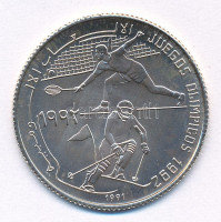 Szaharai Arab Demokratikus Köztársaság 1991. 500P Ag '1992-es Olimpia' T:BUSaharawi Arab Democratic Republic 1991. 500 Pesetas Ag '1992 Olympics' C:BUKrause KM#4