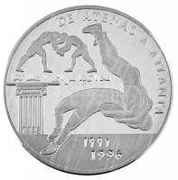 Szaharai Arab Demokratikus Köztársaság 1995. 500P '1996 Olimpiai Játékok - Bírkózók' T:PPSaharawi Arab Democratic Republic 1993. 500 Pesetas '1996 Olympic Games - Wrestlers' C:PPKrause KM#21