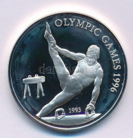 Szamoa 1993. 10T Ag 'Nyári Olimpia, Atlanta - Gimnasztika' kapszulában T:PPSamoa 1993. 10 Tala Ag 'Summer Olympics, Atlanta - Gymnastics' in capsule C:PPKrause KM#97