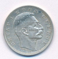 Szerbia 1912. 1D Ag 'I. Péter' T:AU patina, apró ph Serbia 1912. 1 Dinar Ag 'Petar I' C:AU patina, tiny edge errorKrause KM#25