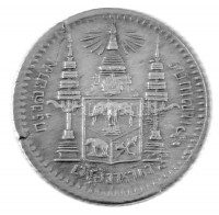 Thaiföld DN (1876-1900) 1f Ag 'V. Ráma' verőtő-repedés, anyaghiba (1,84g) T:XF,VF Thailand ND (1876-1900) 1 Fuang Ag 'Rama V' die error, material error (1,84g) C:XF,VF Krause Y#32