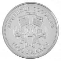 Togo 2003. 1000Fr Ag 'Nyári Olimpiai Játékok 2004' T:PPTogo 2003. 1000 Francs Ag 'Summer Olympic Games 2004' C:PP