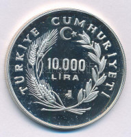 Törökország 1988. 10.000L Ag 'Nyári Olimpia 1988 Szöul' T:PP foltTurkey 1988. 10.000 Lira Ag 'Summer Olympics 1988 Seoul' C:PP spotKrause KM#984