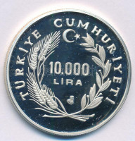 Törökország 1988. 10.000L Ag 'Téli Olimpia 1988 Calgary' T:PP ujjlenyomat, foltTurkey 1988. 10.000 Lira Ag 'Winter Olympics 1988 Calgary' C:PP fingerprints, spotKrause KM#983
