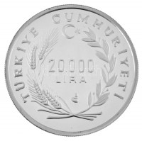 Törökország 1992. 20.000L Ag 'XXV. Nyári Olimpia - Barcelona' T:PP / Turkey 1992. 20.000 Lira Ag 'Barcelona Summer Olympics' C:PPKrause KM#1057