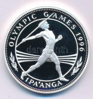 Tonga 1994. 1P Ag 'Nyári Olimpia, Atlanta - Gerelyhajítás' kapszulában T:PPTonga 1994. 1 Pa'anga Ag 'Summer Olympics, Atlanta - Javelin' in capsule C:PPKrause KM#159