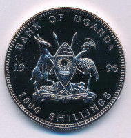 Uganda 1996. 1000Sh Cu-Ni 'Atlantai Olimpia 1996 - Berlin' T:PP Uganda 1996. 1000 Shillings Cu-Ni 'Atlanta 1996 Olympics - Berlin' C:PP