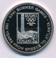 Uganda 1996. 1000Sh Cu-Ni 'Atlantai Olimpia 1996 - Helsinki' T:PP Uganda 1996. 1000 Shillings Cu-Ni 'Atlanta 1996 Olympics - Helsinki' C:PP