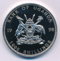 Uganda 1998. 1000Sh Cu-Ni 'Atlantai Olimpia 1996 - Antwerpen' T:PP Uganda 1998. 1000 Shillings Cu-Ni 'Atlanta 1996 Olympics - Antwerpen' C:PP