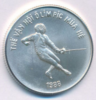 Vietnám 1986. 100D Ag 'Nyári Olimpia 1988 Szöul' T:BUVietnam 1986. 100 Dong Ag '1988 Summer Olympics, Seoul' C:BUKrause KM#24.2