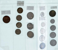 36db-os külföldi érmetétel, közte Románia, Csehszlovákia, Nagy-Britannia, stb. T:vegyes36pcs foreign coin lot, within Romania, Czechoslovakia, United Kingdom, etc. C.mixed