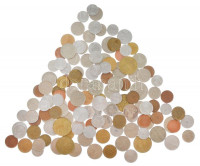 Vegyes, szlovák és horvát érmetétel ~380g súlyban T:vegyesMixed coin lot from Slovakia and Croatia (~380g) C:mixed