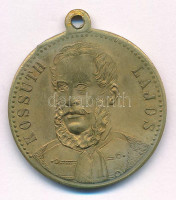 1894. 'Kossuth Lajos / Dicső korszak lánglelkű alkotója' bronz emlékmedál füllel (29mm) T:XF patina