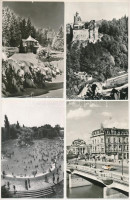40 db MODERN fekete-fehér erdélyi város képeslap az 50-es és 60-as évekből / 40 modern black-and-white Transylvanian town-view postcards from the 50's and the 60's