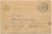 1903 Kolozs, Kolozs-sósfürdő, Kolozsfürdő, Cojocna; látkép. 5 filléres díjjegyes levelezőlapra ragasztott fotó / general view. photo glued to card, 5f Ga. (b)