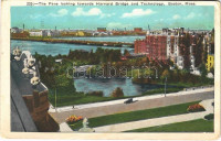 1935 Boston (Massachusetts), the fens looking towards Harvard Bridge and Technology, automobile (EK)