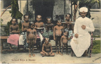 Mumbai, Bombay; School Boys & Master (EK)