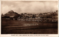 Aden, Steamer Point, Showing the signal station and playing fields