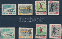 1963 Olimpia fogazott és vágott sor Mi 793-796 + 798-801