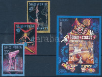 2002 Europa CEPT Cirkusz sor + blokk,Europa CEPT Circus set + blockMi 2866-2868+138
