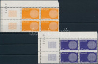 1970 Europa CEPT sor üres mezős ívsarki négyestömbökben Mi 222-223