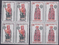 1974 Europa CEPT Szobrok négyestömb Mi 258-259