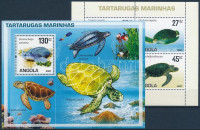2007 Teknős békák kisív + blokk Mi 1794-1797 + 123