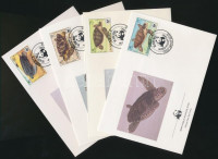 1983 WWF: Jaguár sor Mi 541A-544A + 4 FDC