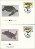 1983 WWF: Teknős sor Mi 541-544 4 db FDC-n