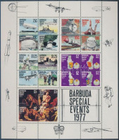 1977 Évfordulók, események, Zeppelin, űrkutatás, repülés, II. Erzsébet évforduló, Rubens festmény Mi blokk 29