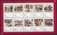 2009 Az ausztrál posta 200. évfordulója (I.) kisív Mi 3168 A - 3177 A