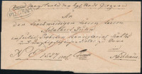 1832 Franco levél, hátoldalán száraz pecsét 'PILGRAM'