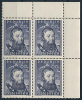 1950 Andreas Hofer ívsarki négyestömb Mi 949